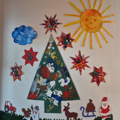 Unsere selbstgebastelte Jahreszeitenwand